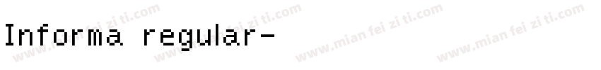Informa regular字体转换